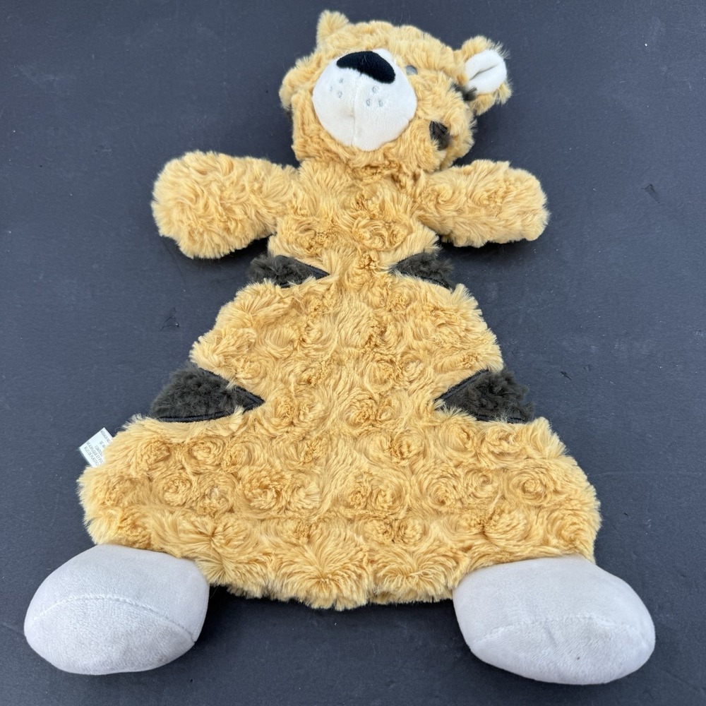 Demdaco Tobias Tiger Lovey Security Blanket Rattle Baby Plush Toy Cat Stuffed